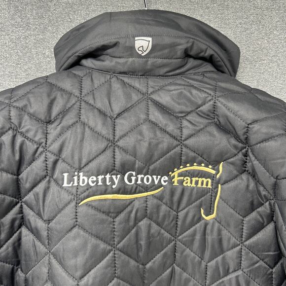 NEW Noble Equestrian Quilted Jacket Women's Size Large Black Insulated Warm - Picture 5 of 12